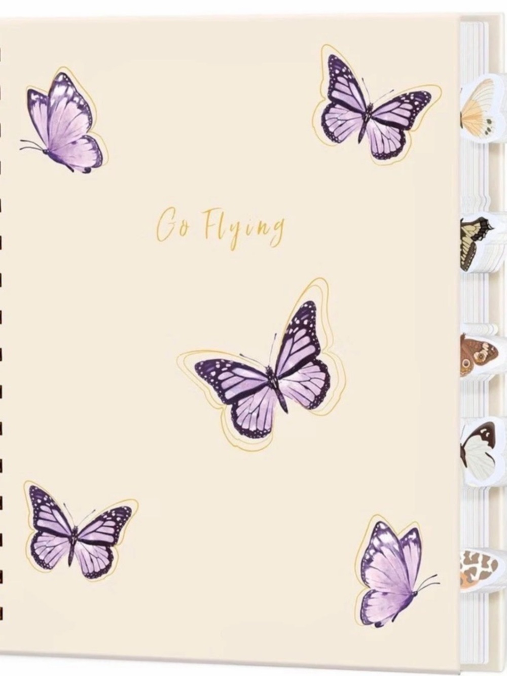 Butterfly Planner in Cream & Purple